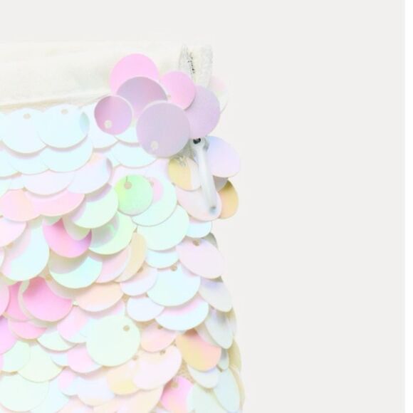 Zara SEQUIN MINI SKIRT - Picture 7 of 15